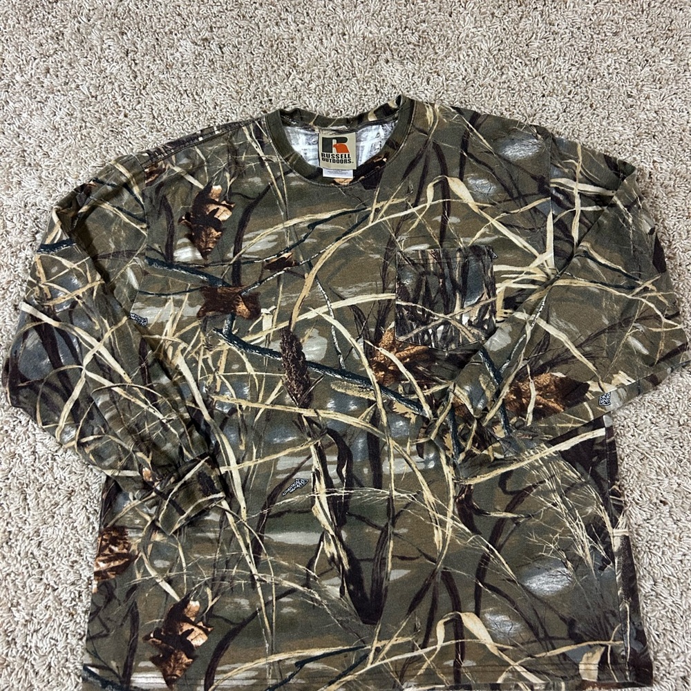 Russell Athletic Camouflage Long Sleeve Shirt